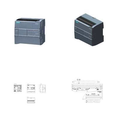 100% SIMATIC S7 1200 CPU 1212C DC 릴레이 8DI 6DO 2AI 6ES7215-1BG40-0XB0 시멘스 AC 드라이브
