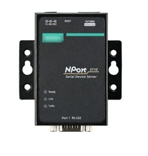 산업 자동화 NPORT 5110 포트 RS-232/422/485 일련 포트 장치 네트워크 서버 MOXA를 위한 표준 TCP/IP 인터페이스