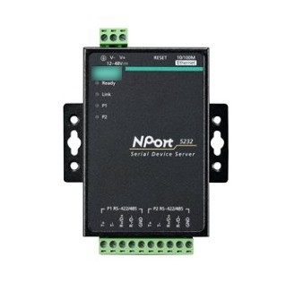 MOXA NPORT 5232 2 포트 RS-232/422/485 페이팔 결제용 일련 포트 장치 네트워크 서버