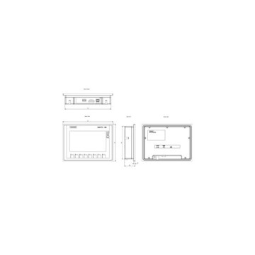 100% 원본 SIMATIC 터치 시멘스 HMI KTP700 기본 버전 DP 얇은 패널 6AV21232GA030AX0