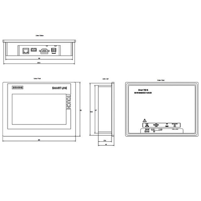 이더넷 네트워크 SIMATIC 편안한 패널 SIMATIC HMI 스마트 1000 IE V4 6AV6648-0DC11-3AX0