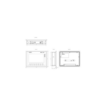 100% 오리지널 시멘스 6AV2123-2GB03-0AX0 7인치 인간 기계 인터페이스 터치 스크린
