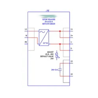 SITOP PSU100S 20A 6EP1336-2BA10 산업용 24V 출력 전압에 이상적입니다.