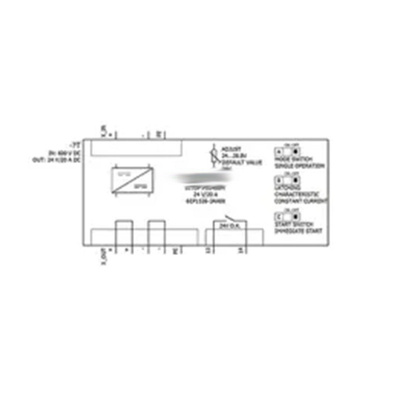 강력한 SITOP PSU400M 20A DC/DC 변환기 DC 600V 입력 DC 24V/20A DC 출력 6EP1536-3AA00