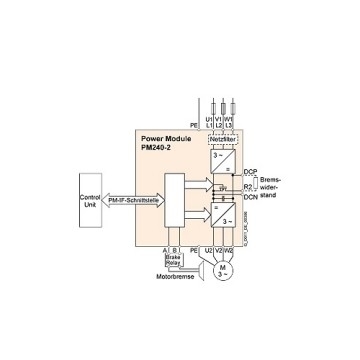 전원 모듈 PM240-2 80-480V 47-63Hz 0.55kW 100% 산업 자동화용 원본