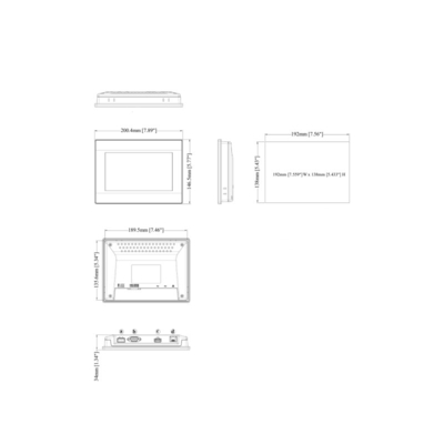 원본 TK8072iP WEINVIEW 7' 800x480 TFT HMI 터치 스크린65