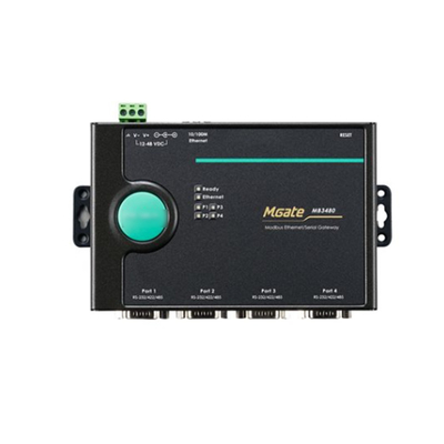 MGATE MB3180 1 2 및 4 포트 이더넷 모드버스 게이트웨이 산업 자동화에서 MOXA