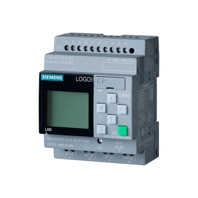 100% 원본 시멘스 LOGO PLC 통합 디스플레이 패널 릴레이 모듈 6ED10521MD080BA1