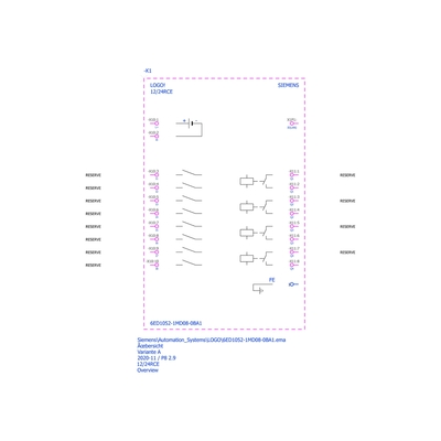 100% 원본 시멘스 LOGO PLC 통합 디스플레이 패널 릴레이 모듈 6ED10521MD080BA1