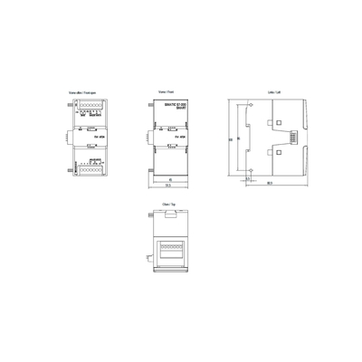 시멘스 S7-200SMART PLC 모듈 SM AI04 AI 4x12 비트 6ES72883AE040AA0 100% 원본