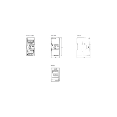 SIMATIC S7-1200 SM 1231 8 AI 12 비트 신호 아날로그 입력 모듈 통신 인터페이스 기타
