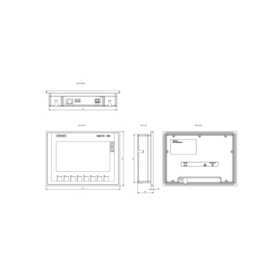 100% 테스트 된 6AV21232GB030AX0 시멘스 HMI KTP700 기본 라이트 패널 누르기 버튼 / 터치 작동 7 &quot;TFT 디스플레이
