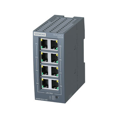 6GK5008-0BA10-1AB2 시멘스 SCALANCE XB008 관리되지 않은 산업 이더넷 스위치 100%