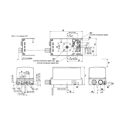 시멘스 SIPART PS2 6DR5010-0NG00-0AA0용 지능형 전기 밸브 위치기