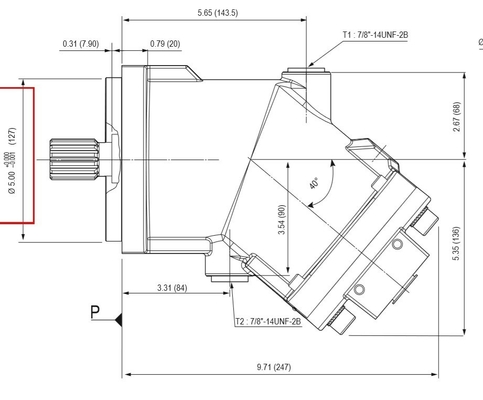 Xpi80 트럭 15-80에 대한 고압 축 펌프 광선 모터 240l/min 420*260*190mm