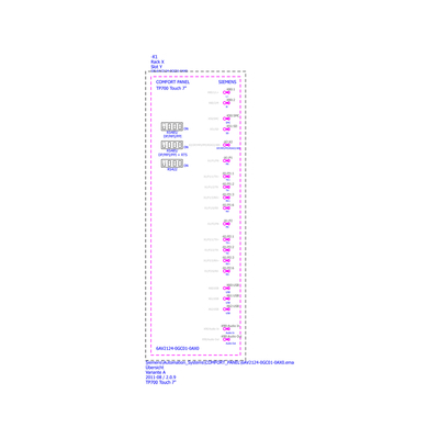 SIMATIC HMI TP700 편안한 터치 스크린 6AV2124-0GC01-0AX0 100% 오리지널 자동화