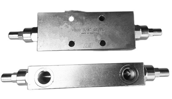 VBCD 3/8 &quot;DE/FL 초중심 밸브 최대 압력 350bar에 대한 반균관 밸브