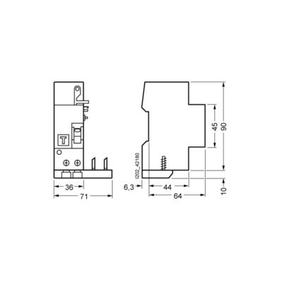 순중량 kg 0.204 kg 5SM2322-0 RC 5SY 2극형 AC 40 A 30 mA Un AC 230 V