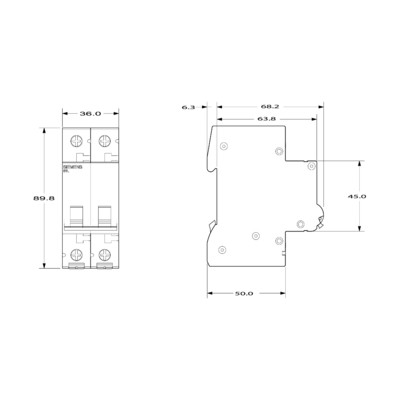 시멘스 오리지널 패키지용 5TL12630 5TL 시리즈 단속기 5TL1 63A 2P 5TL1263-0