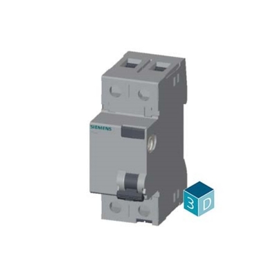 시멘스 5SV4614-0 2극형 AC 잔류 전류 가동 단속기 40A 300mA Un AC 230V