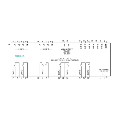 센트론 3KC LCD 144x144mm ATC6300 MCCB ACB LBS를 위한 지능형 변환 컨트롤러
