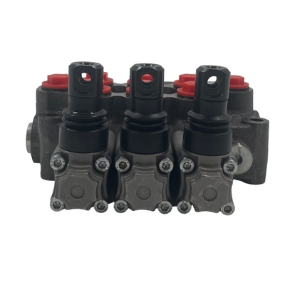 오일 포트 크기 G3/8&quot; M45/3 모노블록 스키드 로더용 수압 방향 밸브