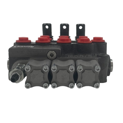 오일 포트 크기 G3/8&quot; M45/3 모노블록 스키드 로더용 수압 방향 밸브