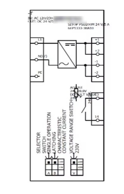 메모리 다른 SITOP PSU200M 전원 공급 단일 및 이중 단계 DC 24V / 5A 6EP1333-3BA10