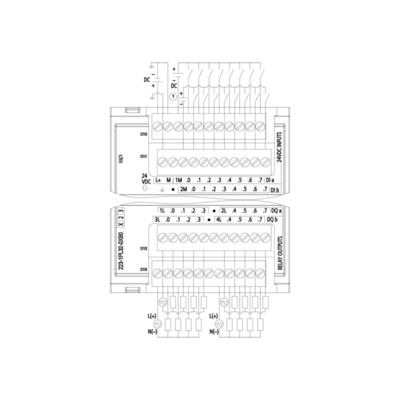 16DI/16DO 16DI 24V DC 싱크/소스 16DO 릴레이 2A PLC 디지털 I/O SM 1223 산업용