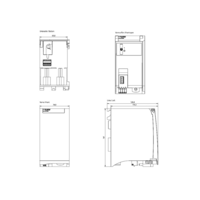 6EP1333-4BA00 SIMATIC PM 1507 24V/8A SIMATIC S7-1500 및 네트워크용 전원 공급 장치