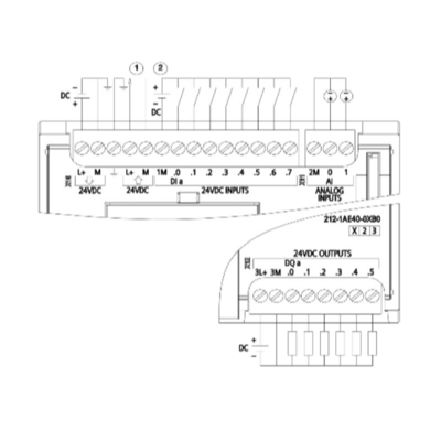 SIMATIC S7-1200 CPU 1212C 컴팩트 CPU DC/DC/DC 6ES7212-1AE40-0XB0 오리지널 패키지
