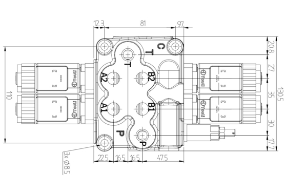 MB-3/2S-3160 /18ES3/28ES3/G-3/M3-12VDC 수압 전동기 방향 밸브 선택