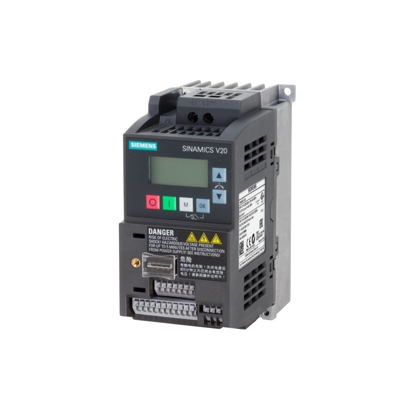 시멘스 6SL3210-5BB17-5UV1 시나믹스 V20 200-240V 1AC -10/ 10% 47-63Hz 고전력