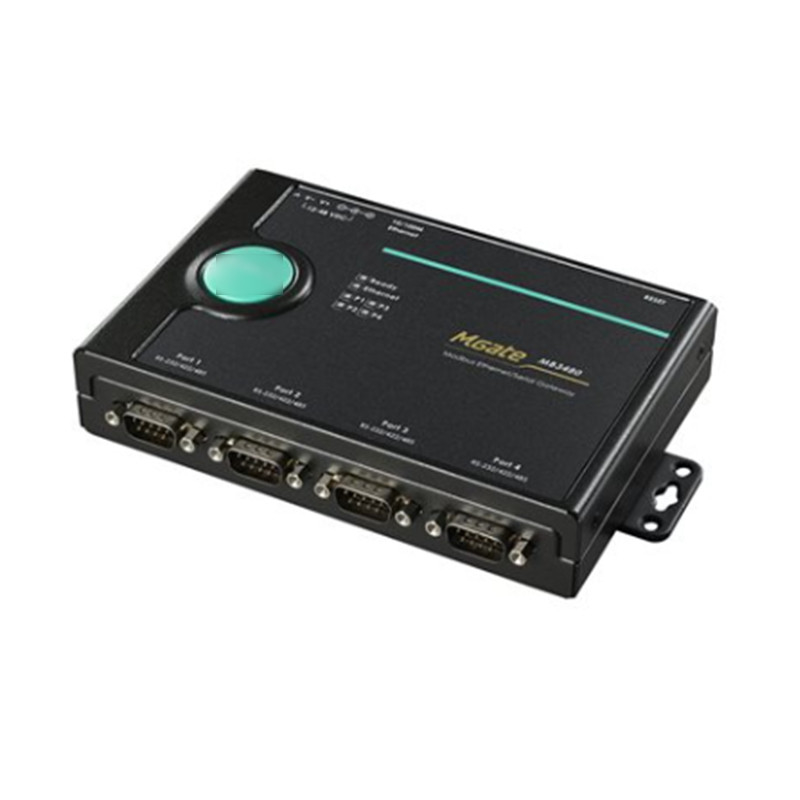MGATE MB3180 1 2 및 4 포트 이더넷 모드버스 게이트웨이 산업 자동화에서 MOXA