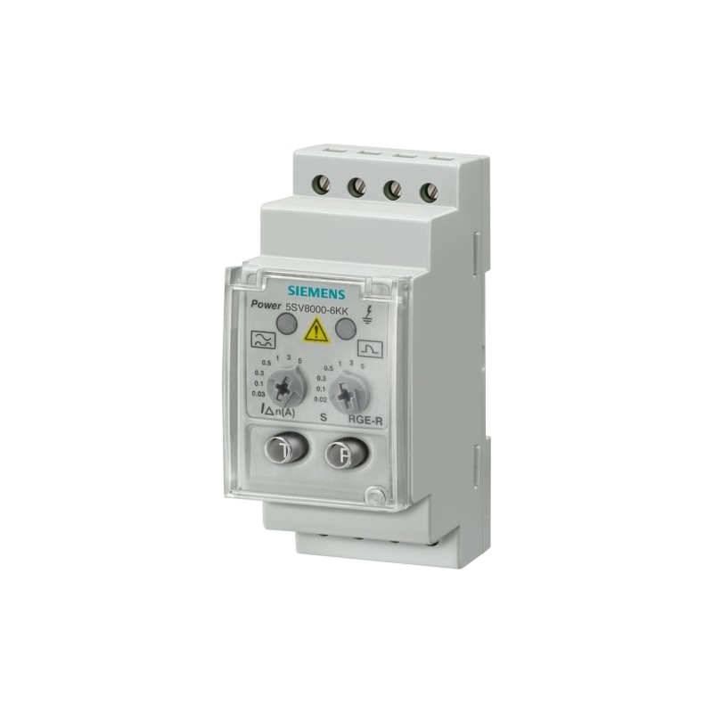 5SV8000-6KK 차분 전류 모니터링 장치 아날로그 A형 IDN 0.03A 5A 0.02 5 Sec