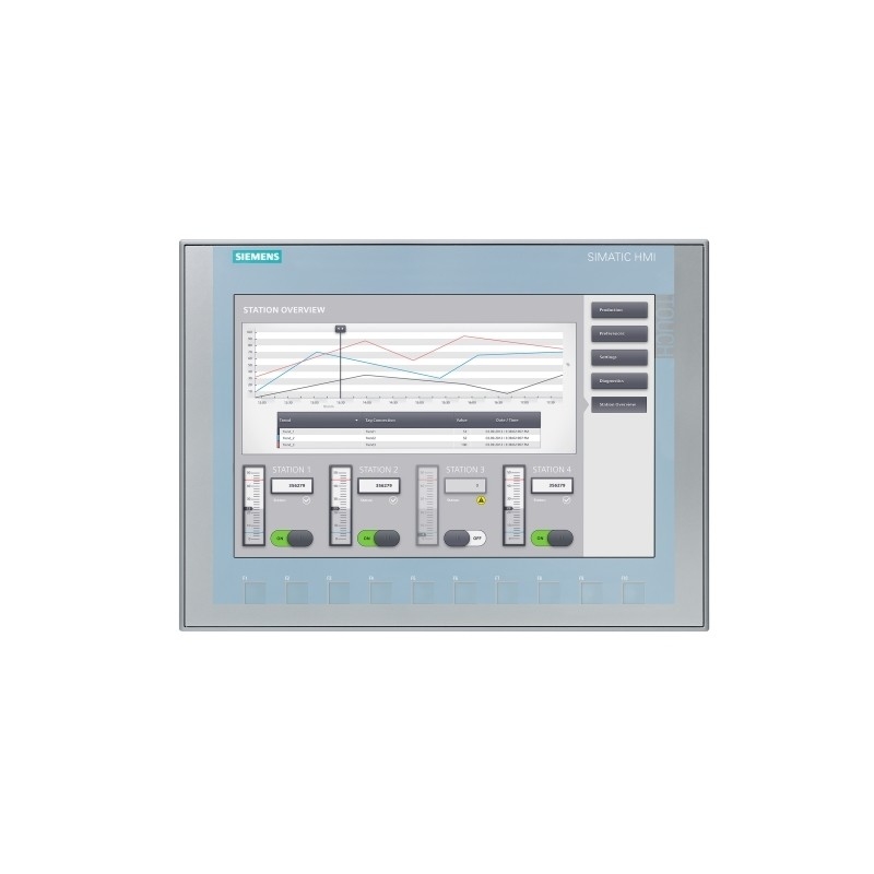 SIMATIC HMI KTP1200 기본 패널 키/터치 조작 12&quot; TFT 디스플레이 100% 오리지널